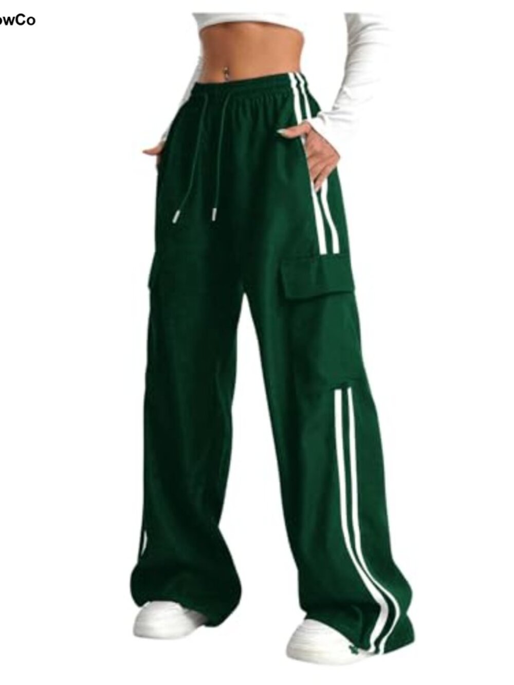 Women's Cargo Pants Baggy Wide Leg Track Pants Athletic Streetwear